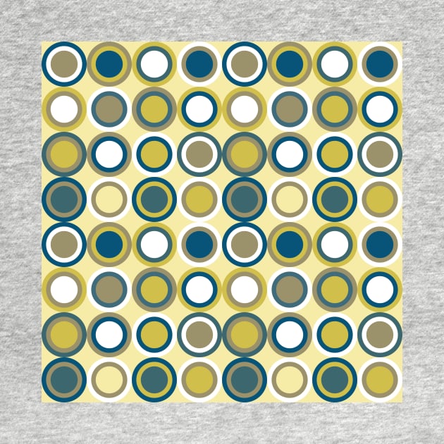 Funky Circles Retro Pattern by OrchardBerry